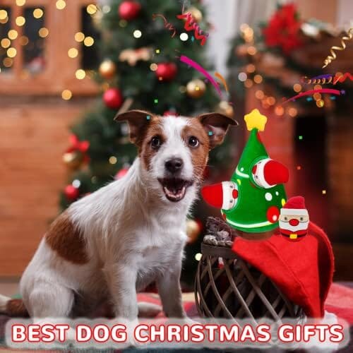 Santa Claus Snowman Dog Toys Hide and Seek Puzzle Dog Toys Pet Clever