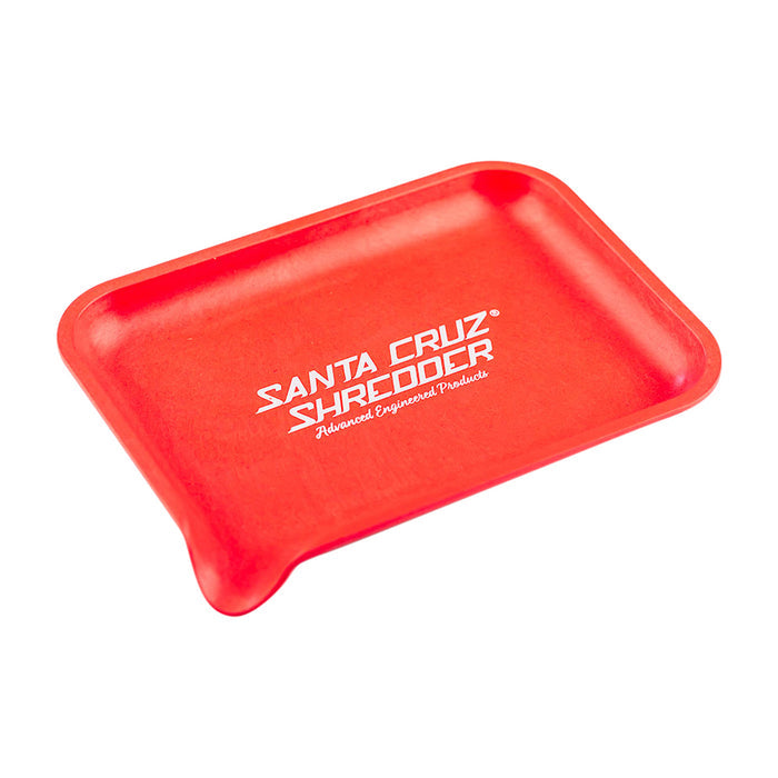 santa cruz shredder hemp rolling tray red biodegradable