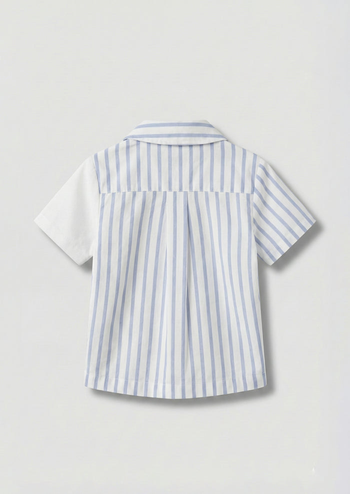Santi Cut And Sew Stripe Shirt