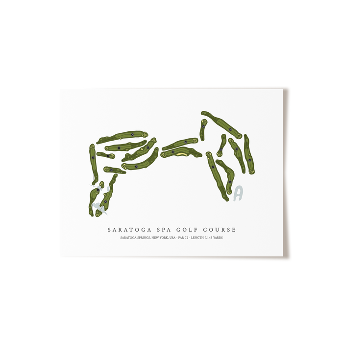 Saratoga Spa Golf Course | Golf Course Print | Unframed