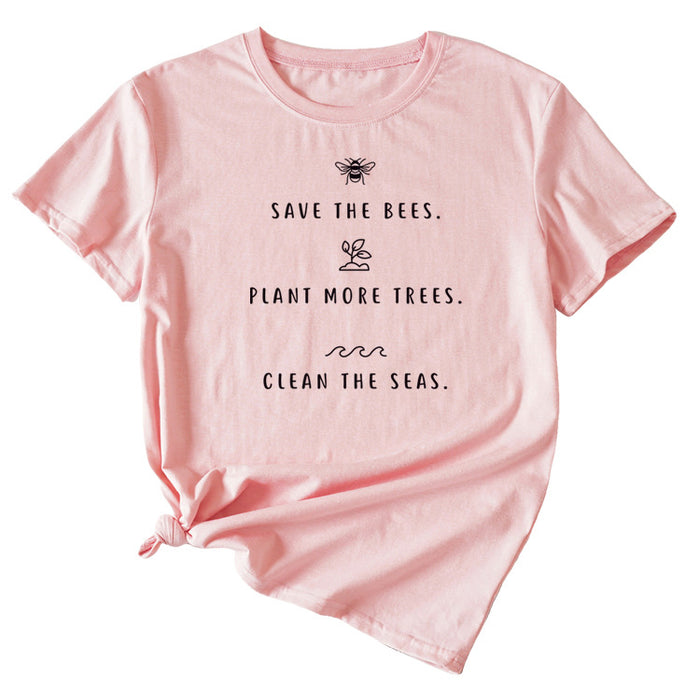 Pink (black font) / S