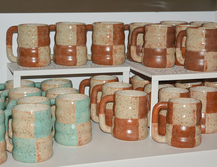 Seafoam Checkerboard Mug x Free People Exclusive