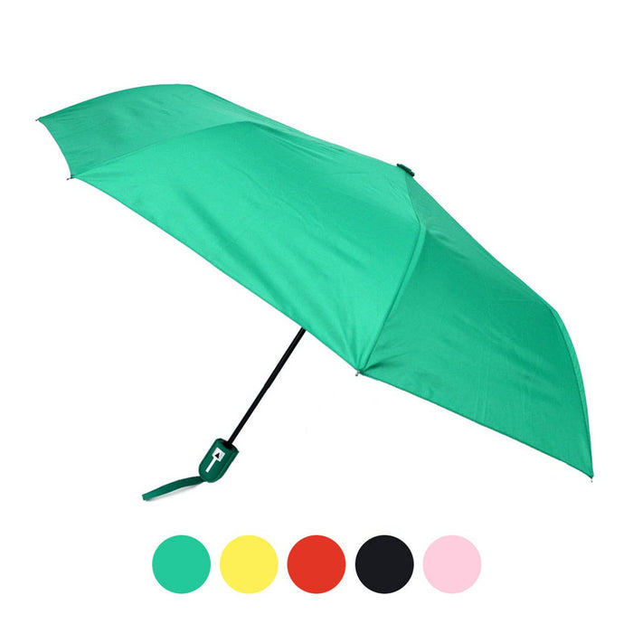 SELINI Auto Open Compact Solid Color Travel Umbrella - UM5029