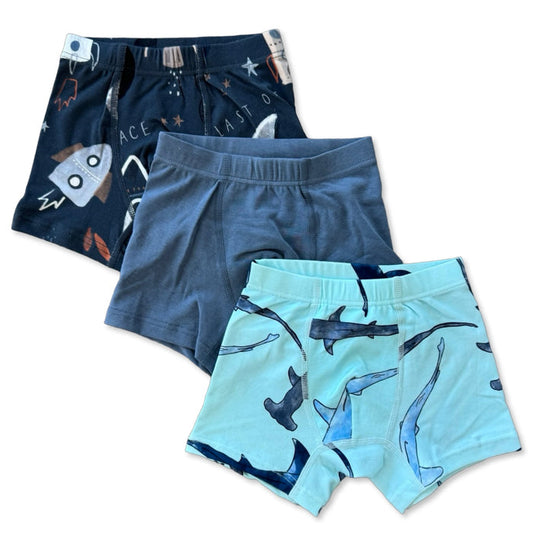 SHARK BLAST BOY'S BRIEFS- 3 PACK