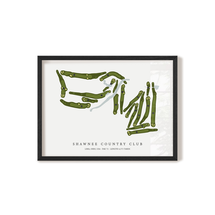 Shawnee Country Club | Golf Course Print | Black Frame