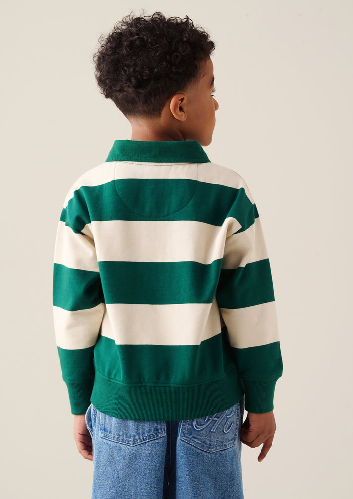 Shay Stripe Rugby Sweat
