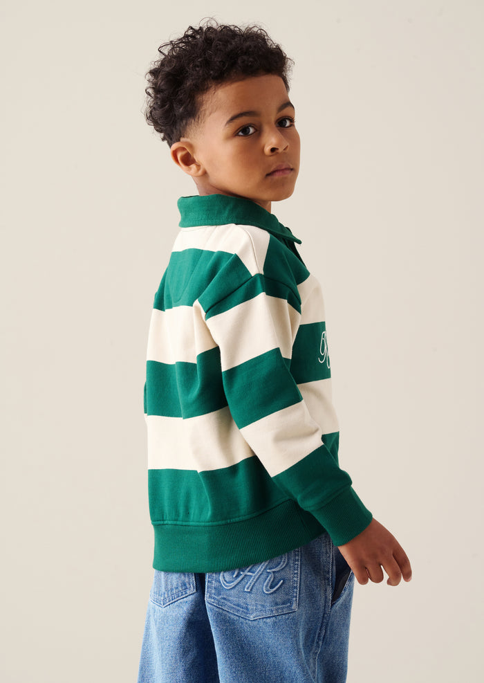 Shay Stripe Rugby Sweat