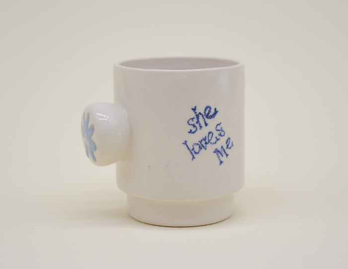 She Loves Me She Loves Me Not Espresso Mug