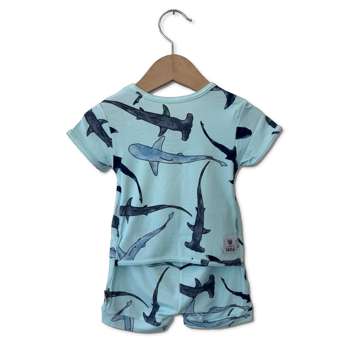Shiver Me Shark Shorty Romper Luxe Edition | Cotton Bamboo Blend