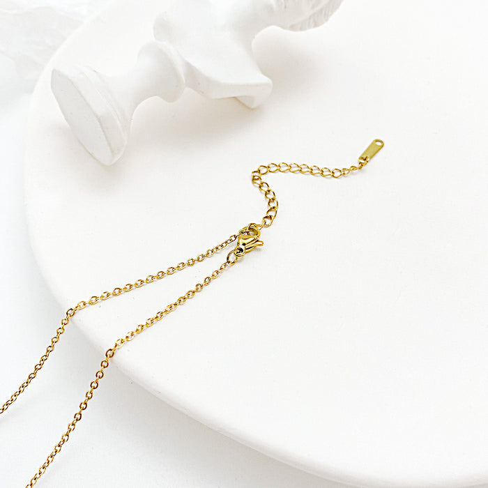 Simple and Versatile with The Same Stainless Steel Butterfly Pendant Titanium Steel Women's Collarbone Chain