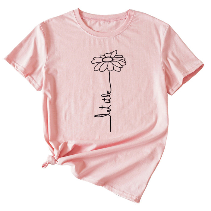 Pink (black font) / S
