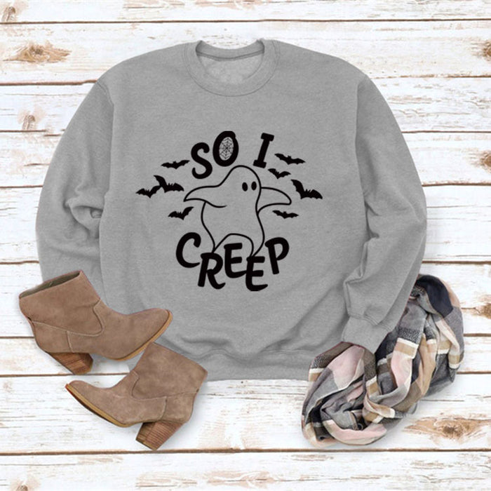 Gray sweater (black font) / S