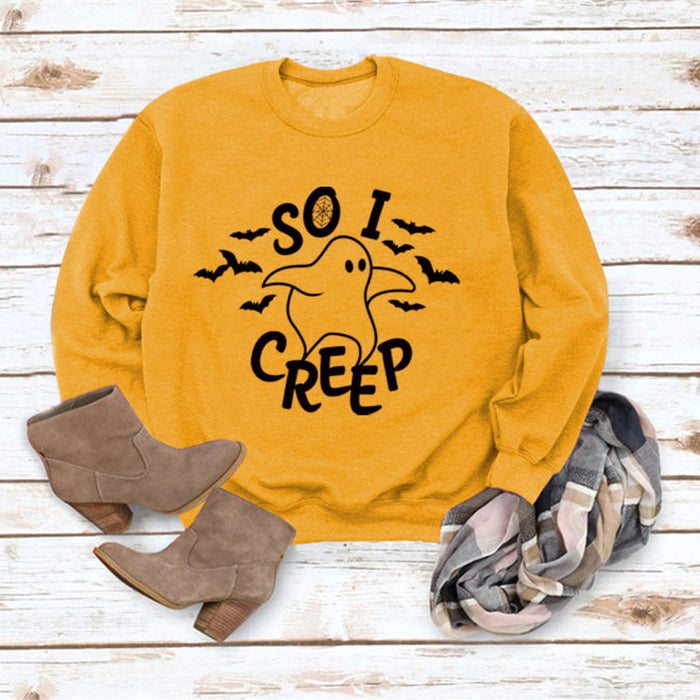 Yellow sweater (black font) / S