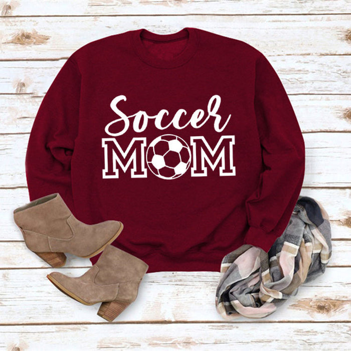 Wine red sweater (white font) / S