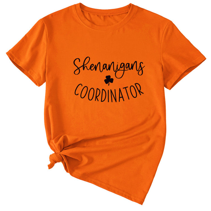 Orange (black font) / S