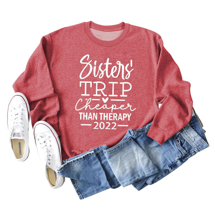 Red sweater (white font) / S