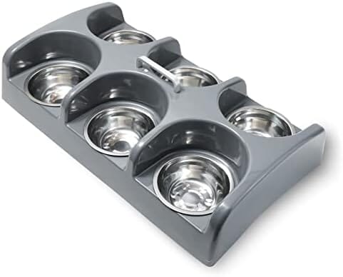 Six Bowl Puppy Kitten Feeder Station Dog Bowls & Feeders Pet Clever