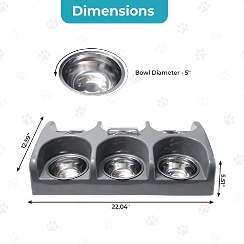 Six Bowl Puppy Kitten Feeder Station Dog Bowls & Feeders Pet Clever