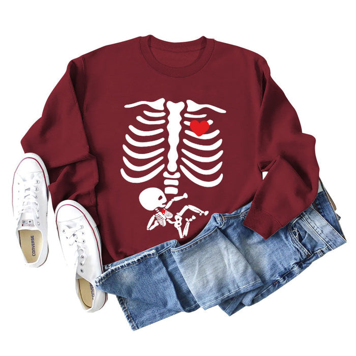 Wine red sweater (white color picture) / S