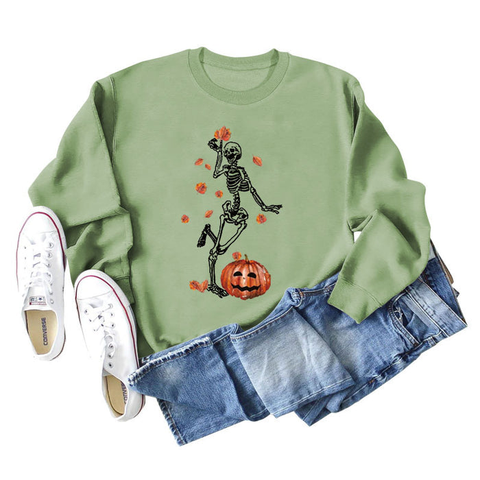 Olive green sweater (black word color picture) / S