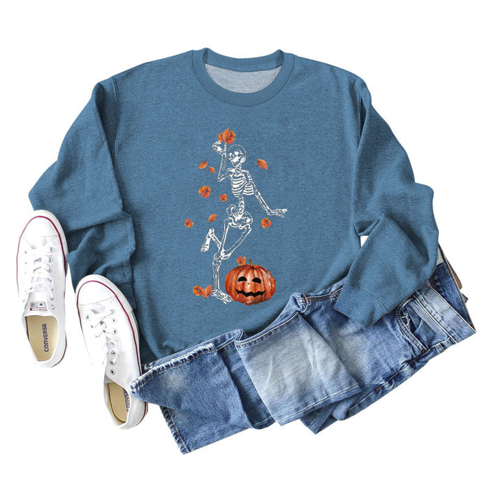 Blue sweater (white color picture) / S