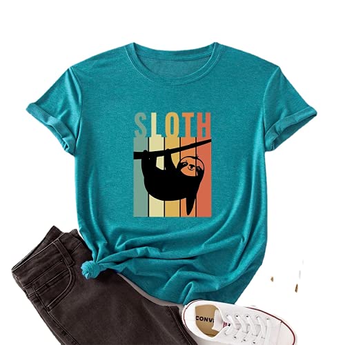 Sloth Shirt Women Funny Cute Sloth T-Shirt