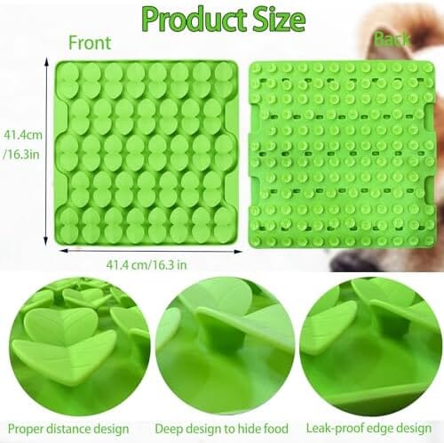 Slow Feeder Lick Mat for Dry Wet Food for Pet Encourages Natural Foraging Skill Dog Pet Clever