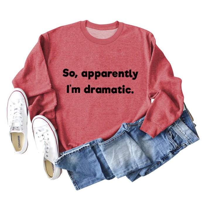 Red hoodie (black font) / S