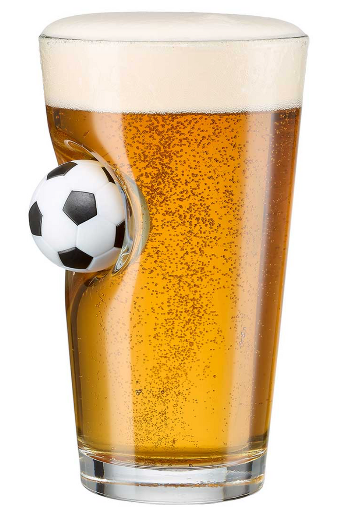 Soccer Ball Pint Glass