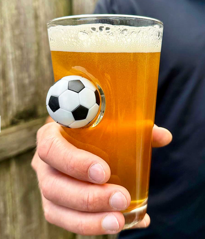 Soccer Ball Pint Glass