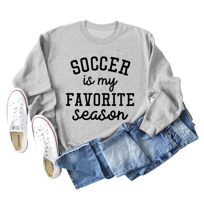 Grey sweater (black font) / S