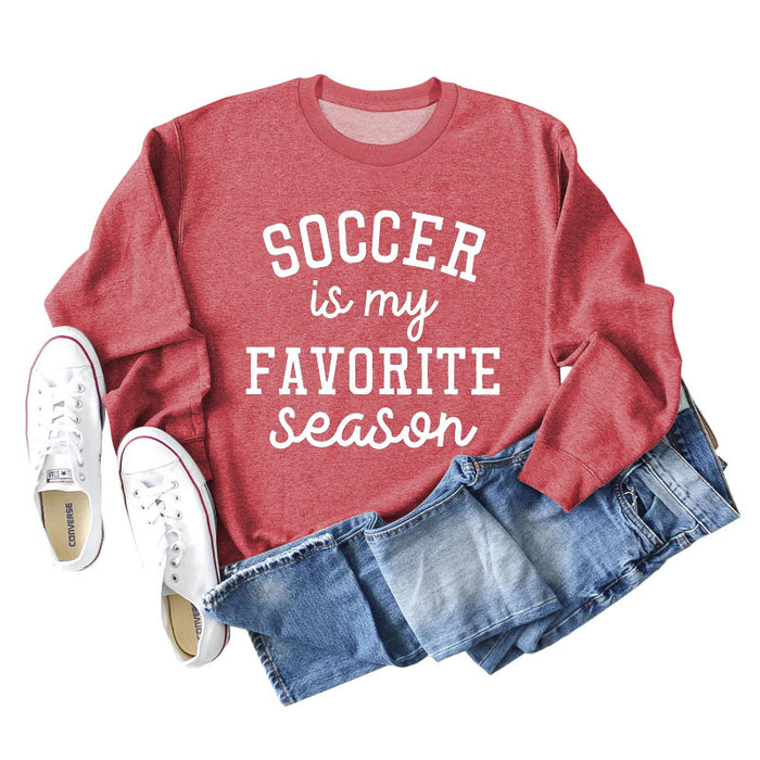 Red sweater (white font) / S