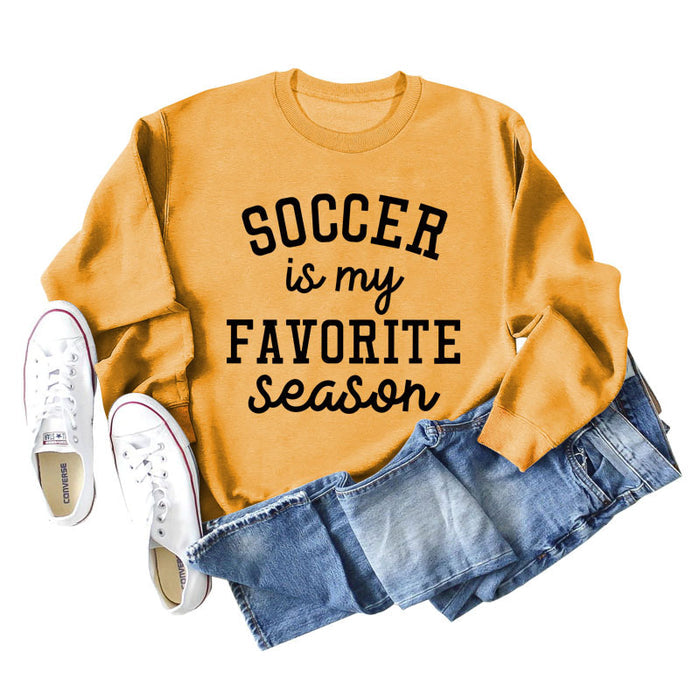 Yellow sweater (black font) / S
