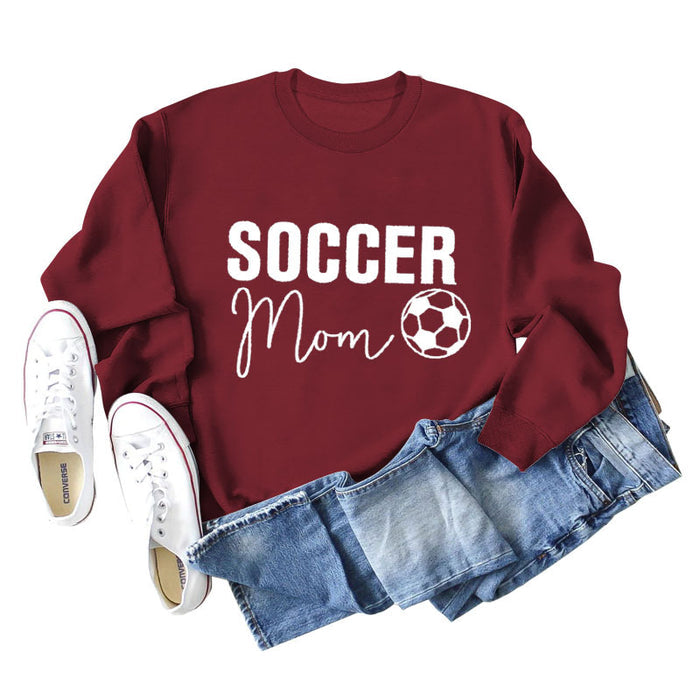Red wine sweater (white font) / S