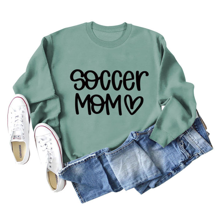 Light green sweater (black font) / S