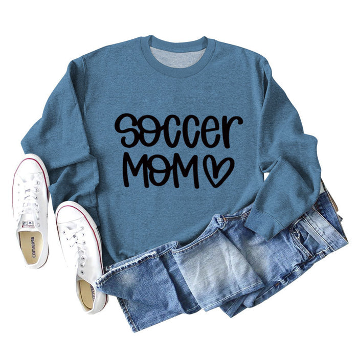 Blue sweater (black font) / S