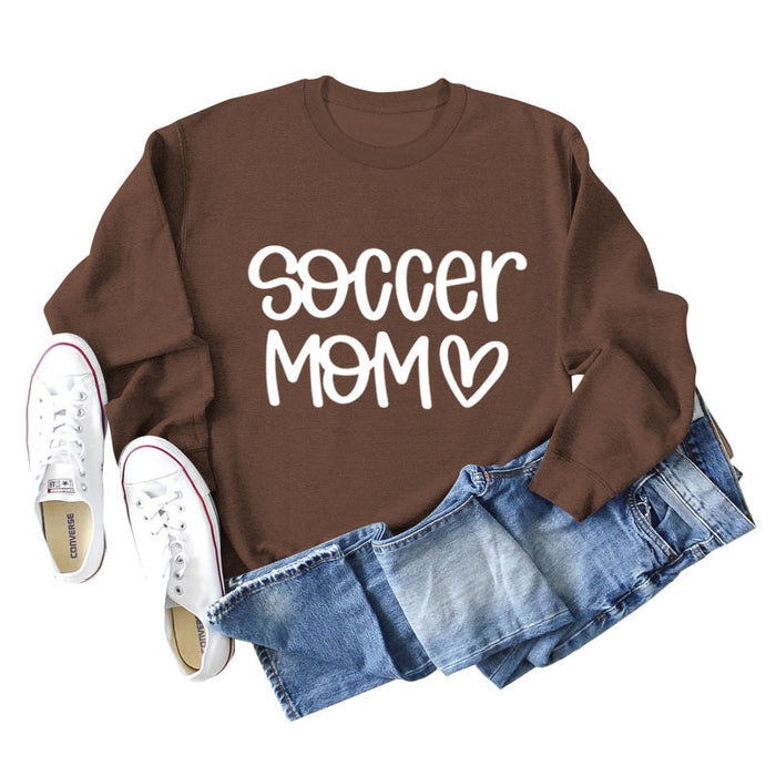 Brown sweater (white font) / S