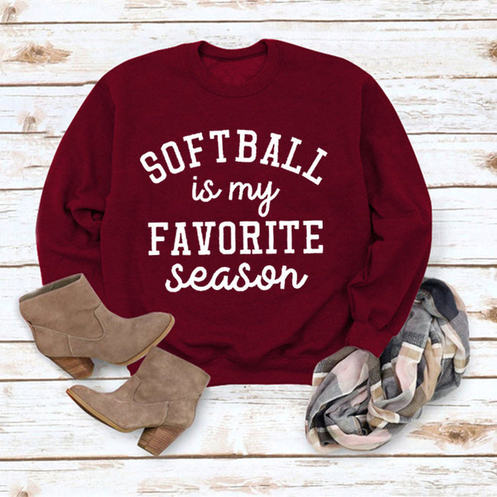 Red wine sweater (white font) / S