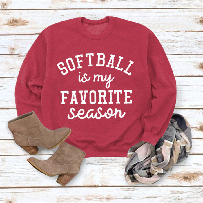 Red sweater (white font) / S
