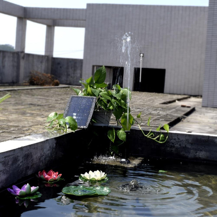 Solar Power Panel Landscape Fountain Water Pump Fountain Pump Pet Clever