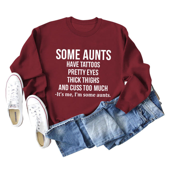 Red wine sweater (white font) / S