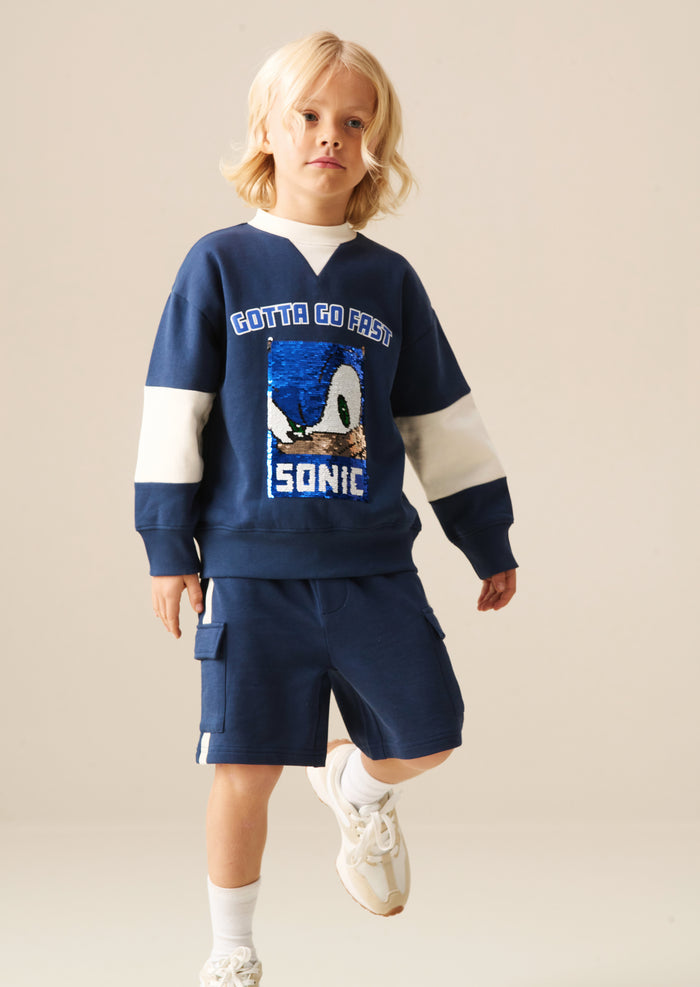 Sonic Varsity Sequin Sweatshirt