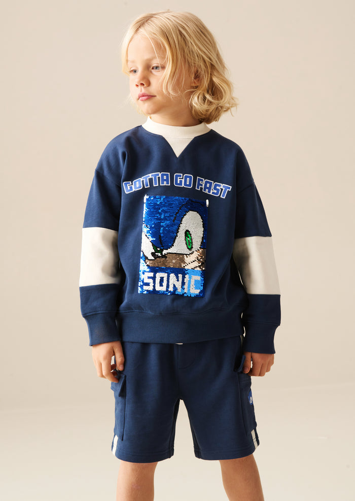 Sonic Varsity Sequin Sweatshirt