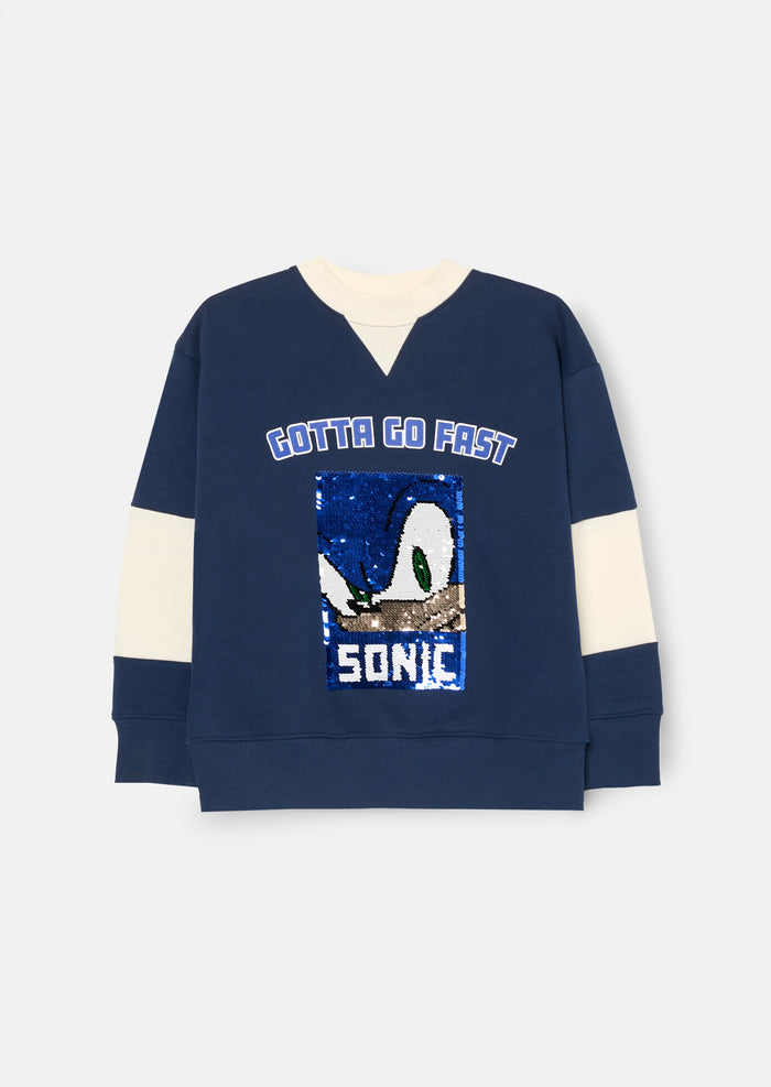 Sonic Varsity Sequin Sweatshirt