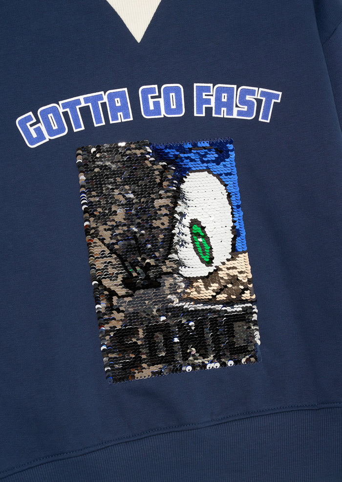 Sonic Varsity Sequin Sweatshirt