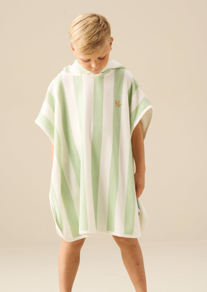 Sonny Stripe Towelling Poncho