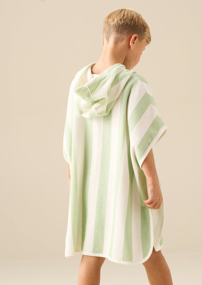 Sonny Stripe Towelling Poncho