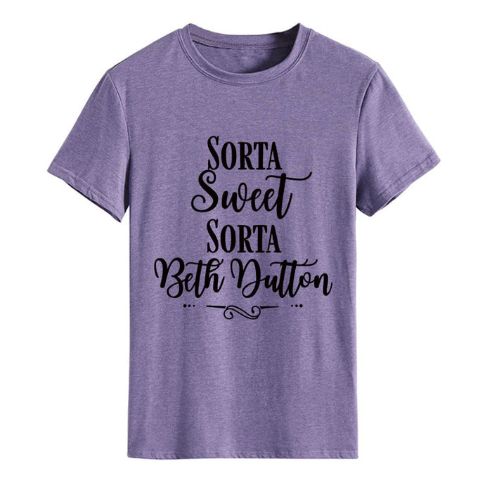Purple (black font) / S