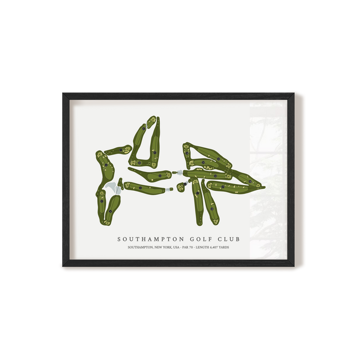 Southampton Golf Club | Golf Course Print | Black Frame