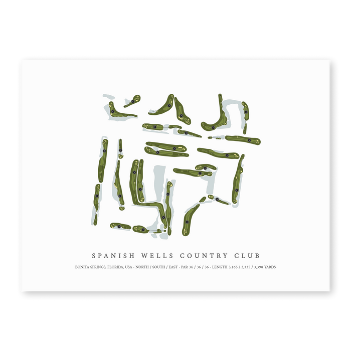 Spanish Wells Country Club | Golf Course Print | Unframed